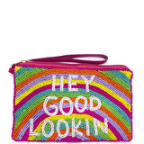 Hey Good Lookin Beaded Midi Clutch