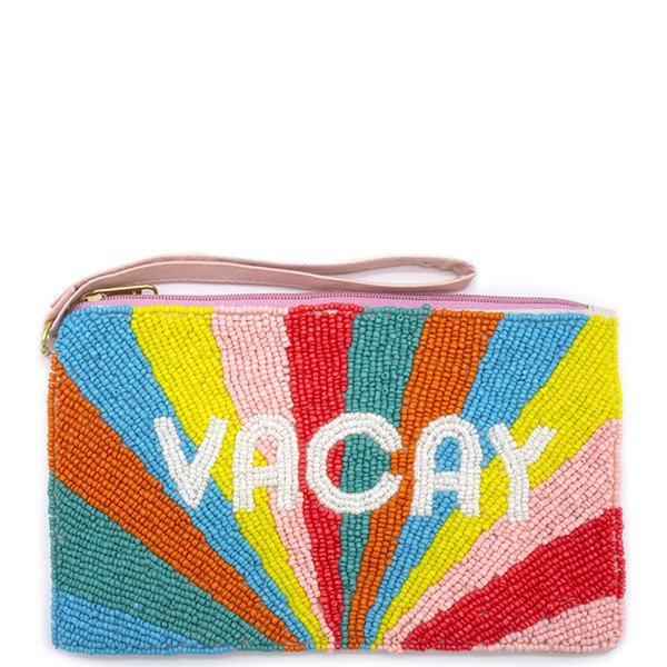 Vacay Beaded Midi Clutch