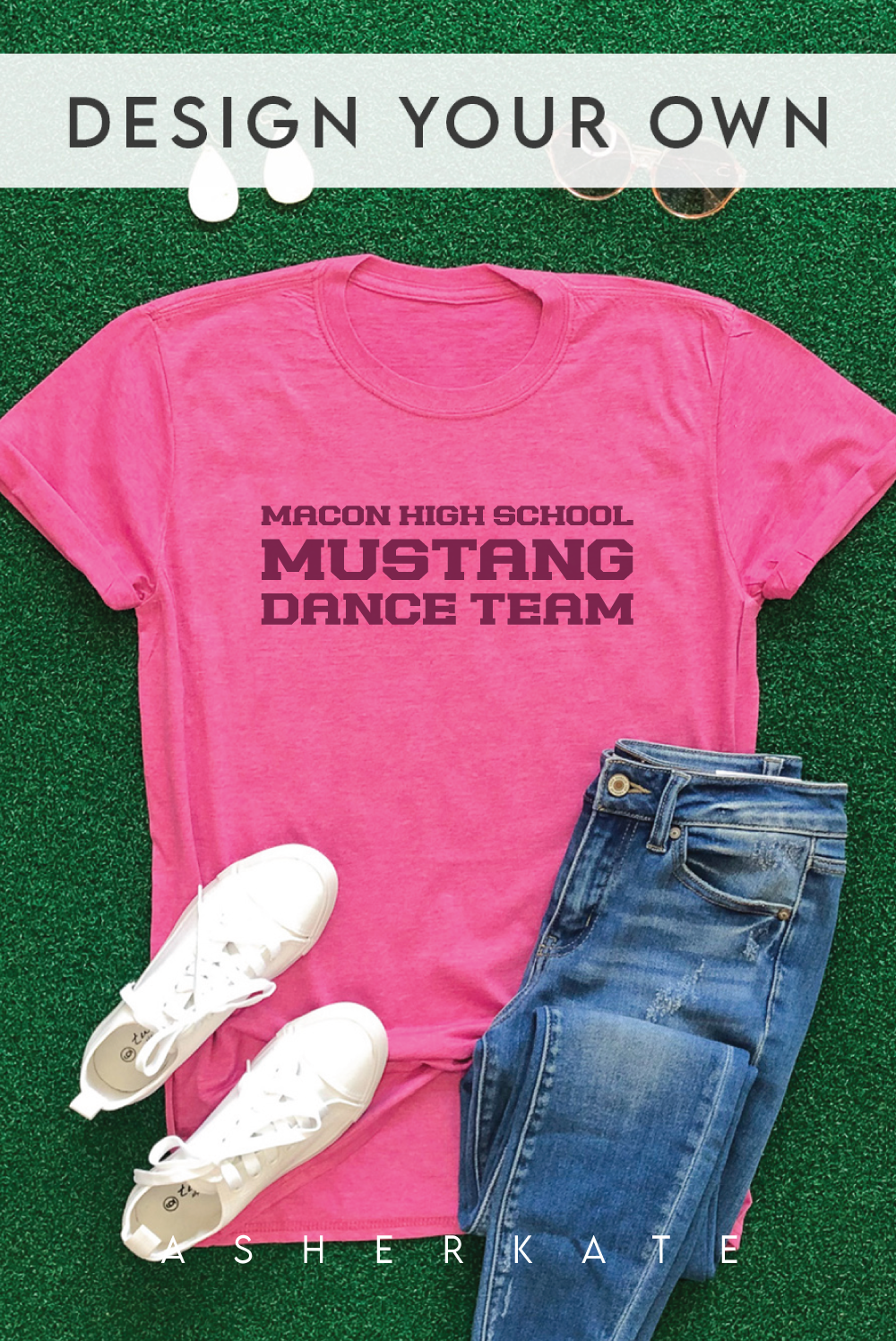 Custom Captain Tee - Heather Berry