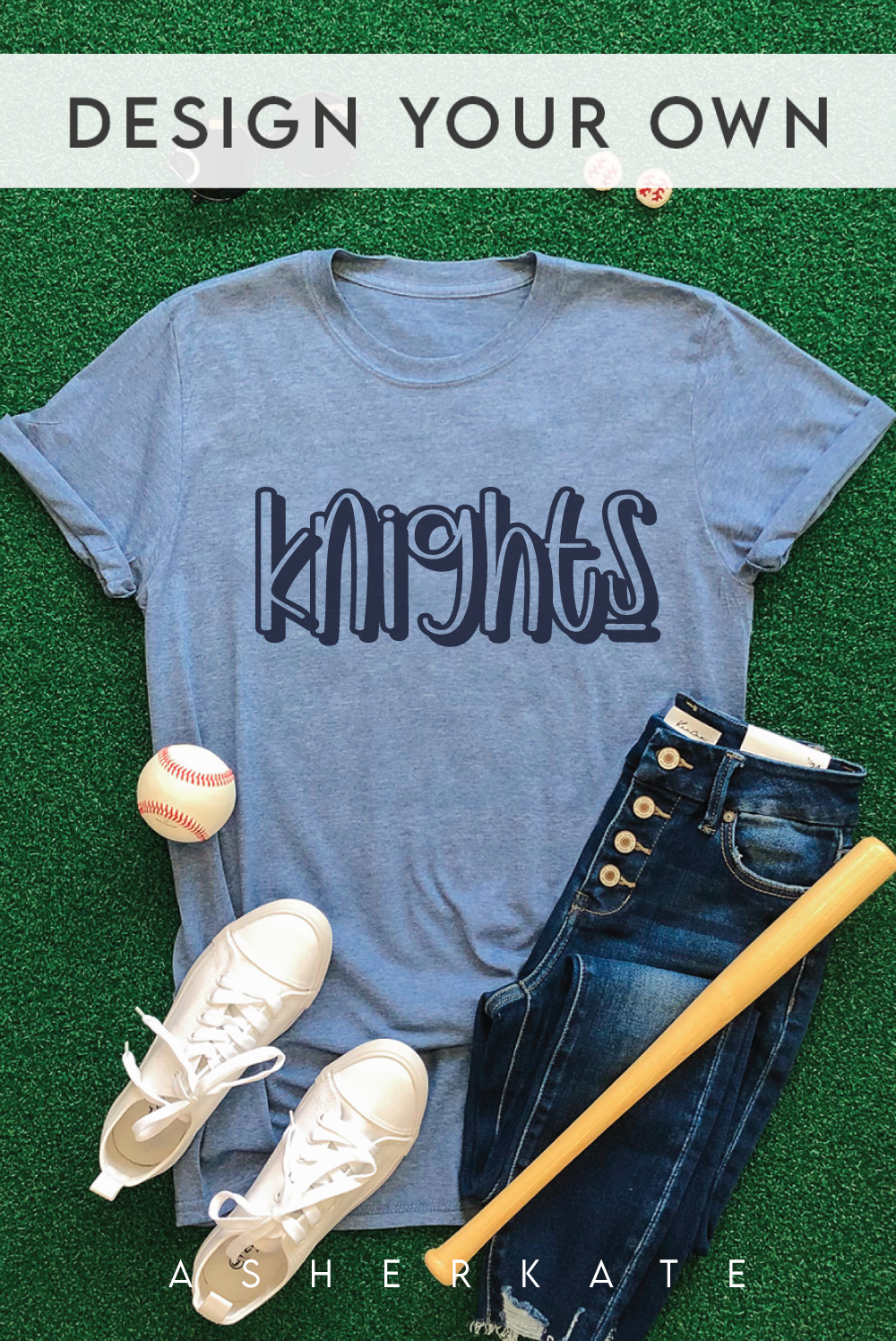 Custom Playmaker Tee - Heather Indigo