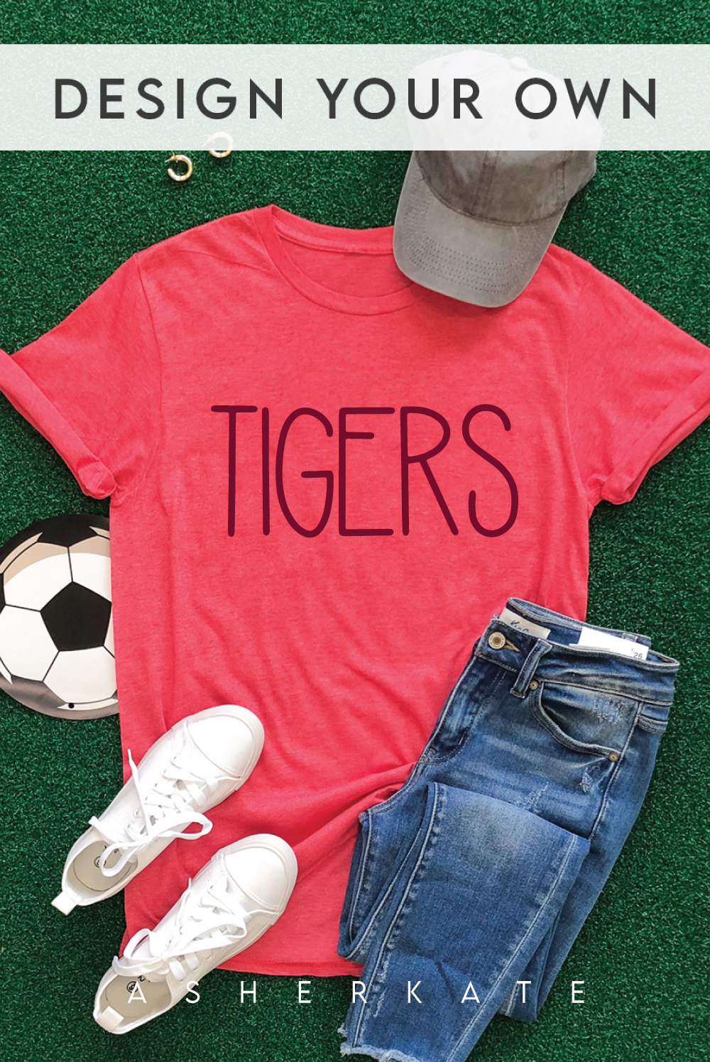 Custom Fan Tee - Heather Red