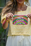 Hey Good Lookin Beaded Midi Clutch