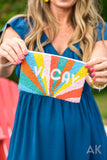 Vacay Beaded Midi Clutch