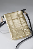 Buble' Metallic Quilted Crossbody