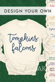 Top Fan Cursive Crewneck