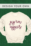 Top Fan Cursive Crewneck