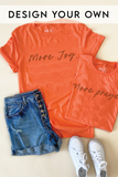 Custom More Tee - Heather Orange