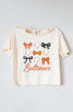 Baseball & Bows Boxy Tee - American League