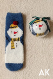 Blue Snowman Socks