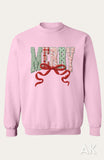 Faux Yarn Merry Crewneck