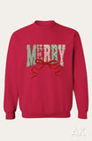 Faux Yarn Merry Crewneck