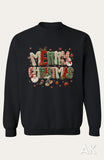 Faux Yarn Merry Christmas Crewneck