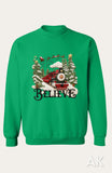 Faux Yarn Believe Crewneck