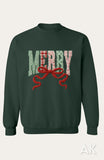 Faux Yarn Merry Crewneck
