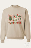 Faux Yarn Merry & Bright Crewneck