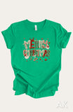 Faux Yarn Merry Christmas Tee