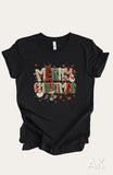 Faux Yarn Merry Christmas Tee