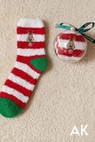 Embroidered Reindeer Socks