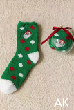 Embroidered Santa Socks