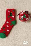 Embroidered Christmas Tree Socks