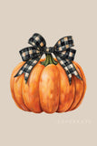 Gingham Pumpkin Crewneck