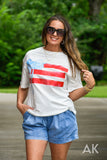 Flag Bow Tee