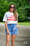 Flag Bow Tee