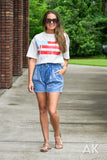 Flag Bow Tee