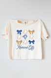 Baseball & Bows Boxy Tee - American League