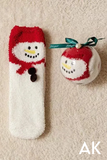 Red Snowman Socks