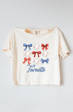 Baseball & Bows Boxy Tee - American League