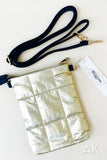 Buble' Metallic Quilted Crossbody