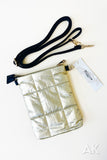 Buble' Metallic Quilted Crossbody