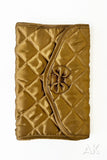 Marie Quilted Satin Pouch