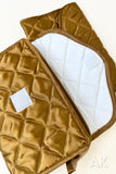 Marie Quilted Satin Pouch