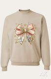 Nativity Bow Crewneck