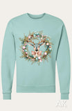 Deer Wreath Crewneck