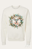 Deer Wreath Crewneck