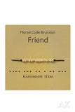 Morse Code Bracelet - Friend