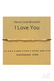 Morse Code Bracelet - I Love You