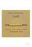 Morse Code Bracelet - Luck