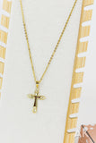 Rhinestone Cross Necklace IV