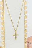 Rhinestone Cross Necklace IV