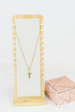 Rhinestone Cross Necklace IV