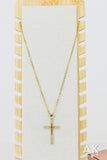 Rhinestone Cross Necklace III