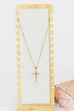 Rhinestone Cross Necklace III