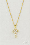 Rhinestone Cross Necklace II