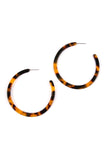 Acetate Tortoise Hoops